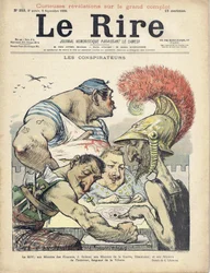 Illustrasjon av Charles Leandre (1862-1934) for omslaget til Le Rire