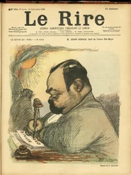 Illustrasjon av Charles Leandre (1862-1934) for omslaget til Le Rire