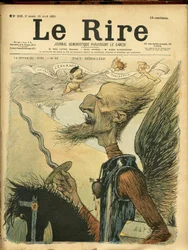 Illustrasjon av Charles Leandre (1862-1934) for omslaget til Le Rire