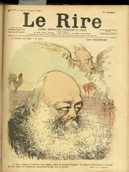 Illustrasjon av Charles Leandre (1862-1934) for omslaget til Le Rire