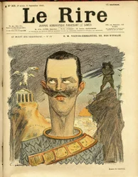 Illustrasjon av Charles Leandre (1862-1934) for omslaget til Le Rire