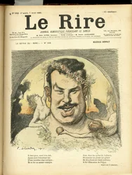 Illustrasjon av Charles Leandre (1862-1934) for omslaget til Le Rire