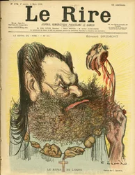 Illustrasjon av Charles Leandre (1862-1934) for omslaget til Le Rire