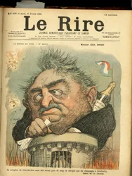 Illustrasjon av Charles Leandre (1862-1934) for omslaget til Le Rire