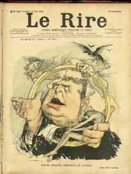Illustrasjon av Charles Leandre (1862-1934) for omslaget til Le Rire