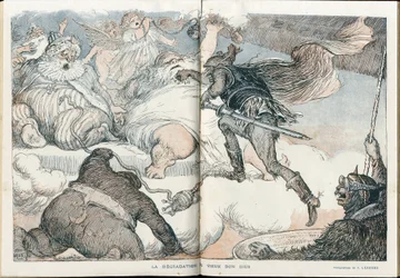 Illustrasjon av Charles Leandre (1862-1934) i "" Fantasio""