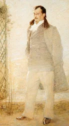 Portrett av Georges Courteline (olje på lerret)