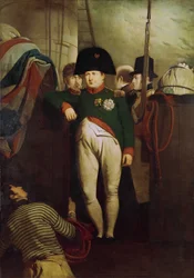 Napoleon Bonaparte om bord på «Bellerophon» i Plymouth Sound