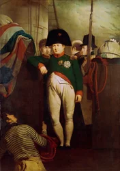 Napoleon Bonaparte om bord på «Bellerophon» i Plymouth Sound