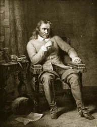 Portrett av Oliver Cromwell, illustrasjon fra ’Hutchinson’s Story of the British Nation’, ca. 1923