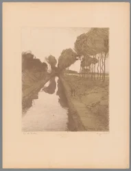To turgåere langs en kanal Landskap (serietittel) Suite des Paysages (serietittel)