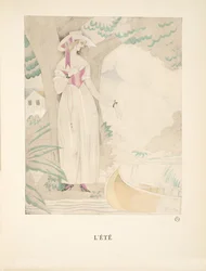 Lété, fra en samling av moteplater, 1922 (pochoir-trykk)