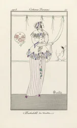 Morning Dress, fra Costumes Parisiens, pub. 1913 (stensiltrykk)