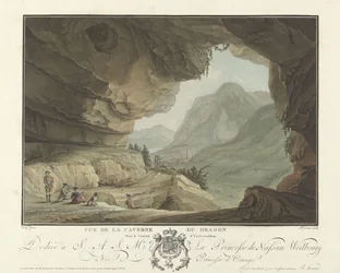 Utsikt over et landskap fra Cave of the Dragon Vue de la Caverne du Dragon dans le Canton d