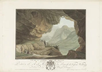 Utsikt over et landskap fra Cave of the Dragon Vue de la Caverne du Dragon dans le Canton d