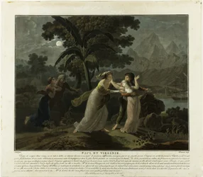 Avreisen, plate 4 fra Paul et Virginie