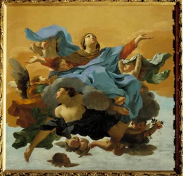 The Assumption of the Virgin-maleri av Charles Mellin (1597-1649) Privat samling fra 1600-tallet