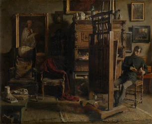 Maleren Jules Lambeauxs studio