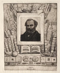 Armand Gueraud fra Nantes, skriver og bokstavmann, 1862.