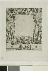 Design for en ramme for portrett av Armand Guéraud
