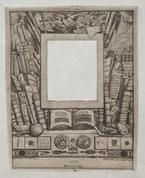 Design for en ramme for portrett av Armand Guéraud