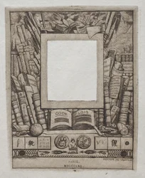 Design for en ramme for portrettet av Armand Guéraud, 1862.