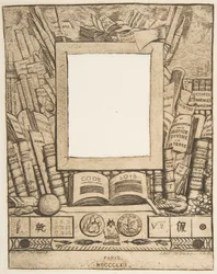 Design for en ramme for portrettet av Armand Guéraud, 1862.