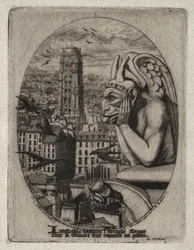 Etsninger av Paris: Gargoylen