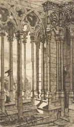 Galleri, Notre-Dame-katedralen, Paris, 1853.