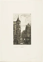 Hus med tårn, nr. 22, rue de l#39;Ecole de Médecine, Paris (kalt Marats tårn)
