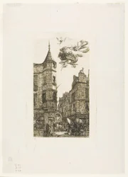 Hus med tårn, nr. 22, rue de l#39;Ecole de Médecine, Paris (kalt Marats tårn)