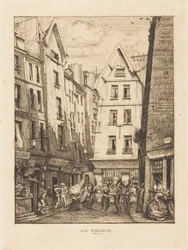 Rue Pirouette ved markedshallene, Paris