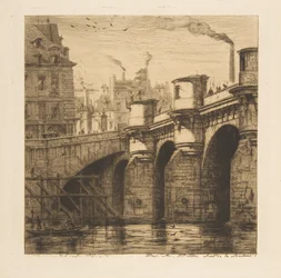 Pont-Neuf, Paris, fra «Etsninger av Paris»