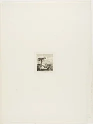 Den gamle soldatens stråtakshytte, Akaroa, 1845