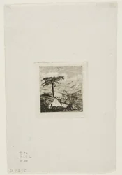 Den gamle soldatens stråtakshytte, Akaroa, 1845