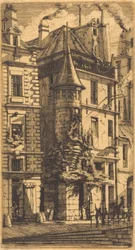 Tårn i Rue de la Tixéranderie, Paris (hus med et tårn, Vevergaten, Paris)