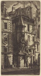 Turret i Rue de la Tixéranderie, Paris (Hus med et tårn, Weavers