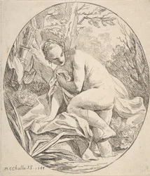 Diana ved badet, 1744.