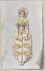 Desiccated Periwinkle, fra Les Fleurs Animées, 1847., 1847.