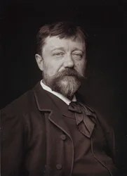 Kunstnerisk og biografisk album, 5. årgang, Salong 1885; portrett av den franske maleren Casimir Destrem
