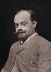 Kunstnerisk og biografisk album, 5. årgang, Salong 1885; portrett av den franske maleren Gabriel Ferrier (1847-1914)