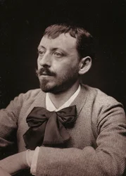 Kunstnerisk og biografisk album, 5. årgang, Salongen 1885; portrett av den franske maleren Frédéric Montenard (1849-1926)