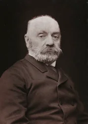 Kunstnerisk og biografisk album, 6. årgang, Salong 1885; portrett av den franske maleren Boulanger Gustave Rodolphe (1824-1888)