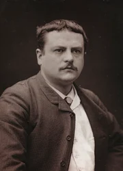 Kunstnerisk og biografisk album, 6. årgang, Salong 1885; portrett av den franske maleren Royer Lionel (1852-1926)