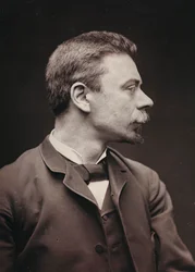 Kunstnerisk og biografisk album, 6. årgang, Salong 1885; portrett av den franske maleren Joseph Paul Meslé (1855-1929)