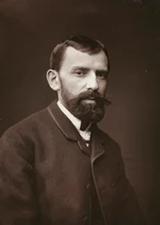 Kunstnerisk og biografisk album, 6. årgang, Salong 1885; portrett av den franske maleren Victor Gabriel Gilbert (1847-1933)