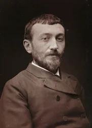 Kunstnerisk og biografisk album, 6. årgang, Salong 1885; portrett av maleren Alfred Henry Bramtot