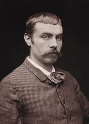 Kunstnerisk og biografisk album, 6. årgang, Salong 1885; portrett av maleren Gardette Louis