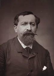 Kunstnerisk og biografisk album, 6. årgang, Salong 1885; Portrett av maleren Joseph Emile Gridel (1839-1901)