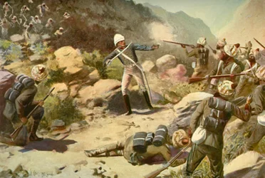 Roberts Rallying the Pioneers ved Umbeyla, 1901.